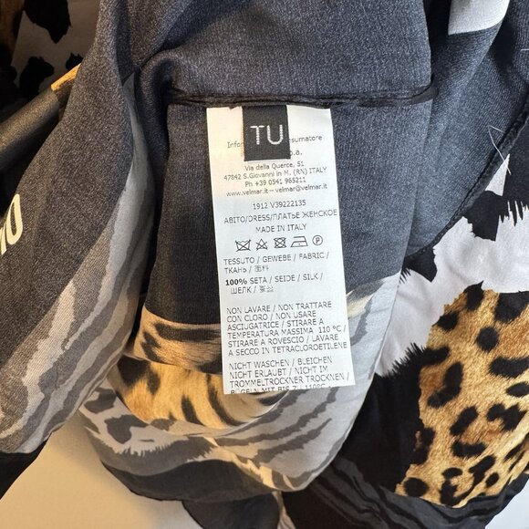 Moschino Swim Coverup Silk Animal Print Kimono One Size Fits Most - Picture 8 of 9